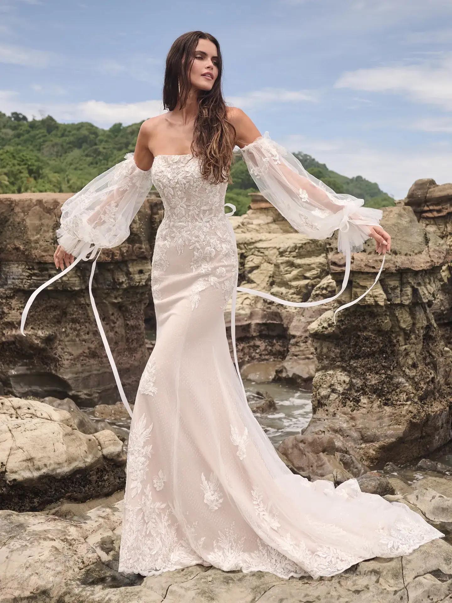 Whimsical Springtime Romance: Choosing the Perfect Wedding Gown Image